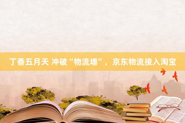 丁香五月天 冲破“物流墙”,京东物流接入淘宝