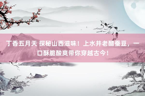 丁香五月天 探秘山西滋味!上水井老醋蚕豆,一口酥脆酸爽带你穿越古今!