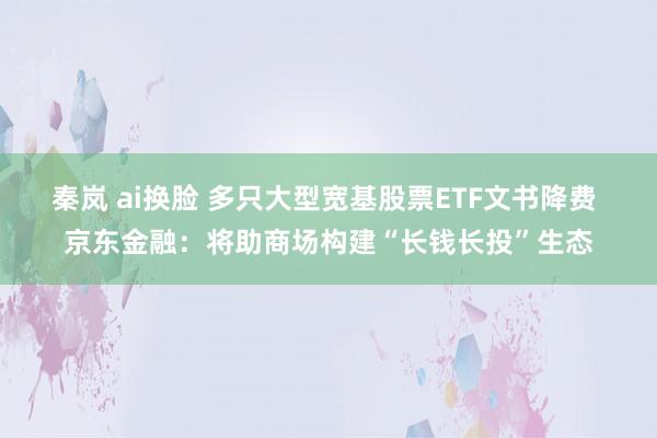 秦岚 ai换脸 多只大型宽基股票ETF文书降费 京东金融:将助商场构建“长钱长投”生态