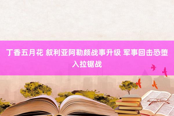 丁香五月花 叙利亚阿勒颇战事升级 军事回击恐堕入拉锯战