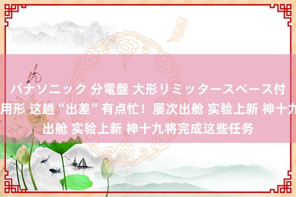 パナソニック 分電盤 大形リミッタースペース付 露出・半埋込両用形 这趟“出差”有点忙！屡次出舱 实验上新 神十九将完成这些任务